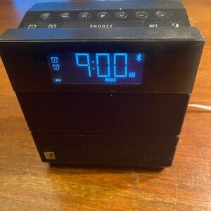 Digital Alarm Clock with Blue LED Display